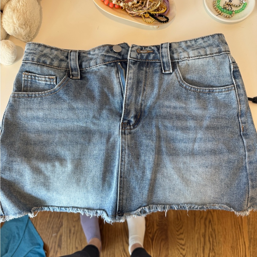 Denim Mini Skirt